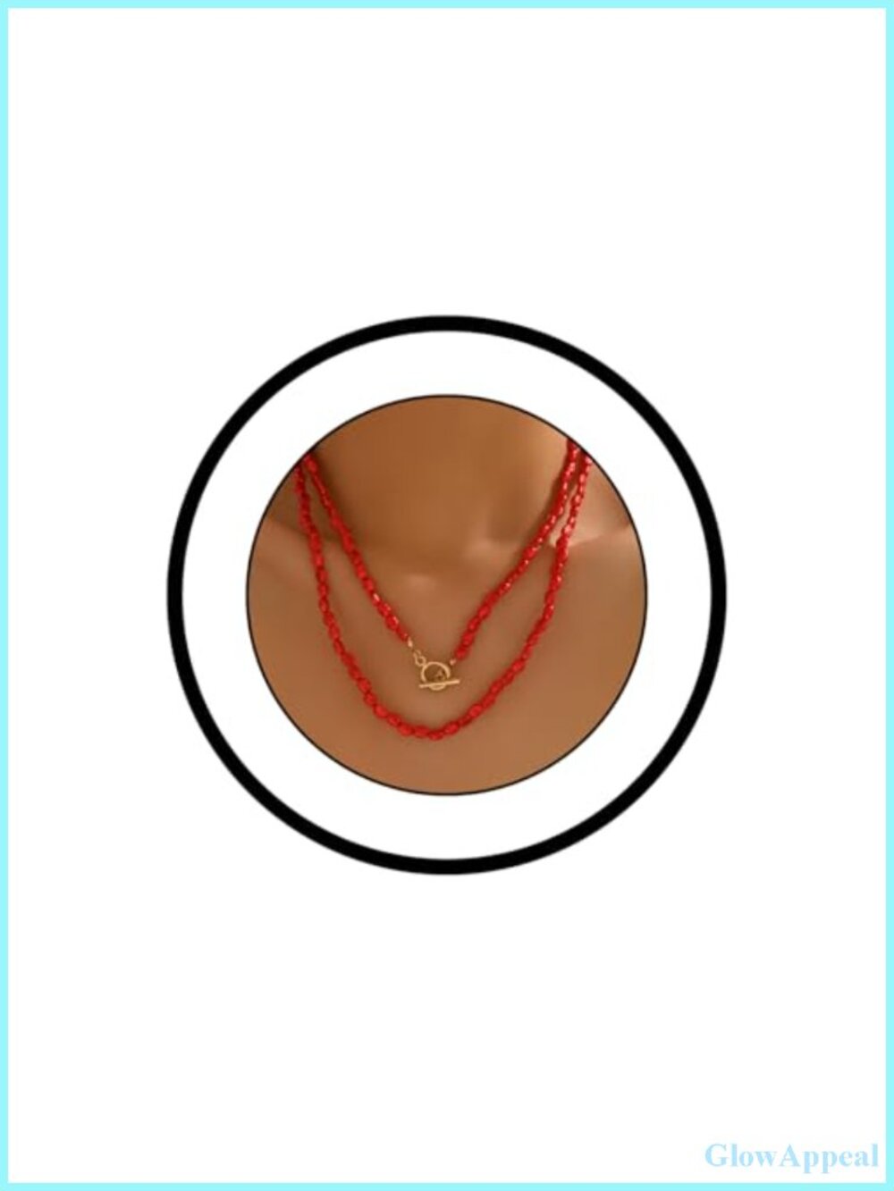 Bohemian Layered Beaded Necklace Gold Plated Toggle Clasp Adjustable Statement